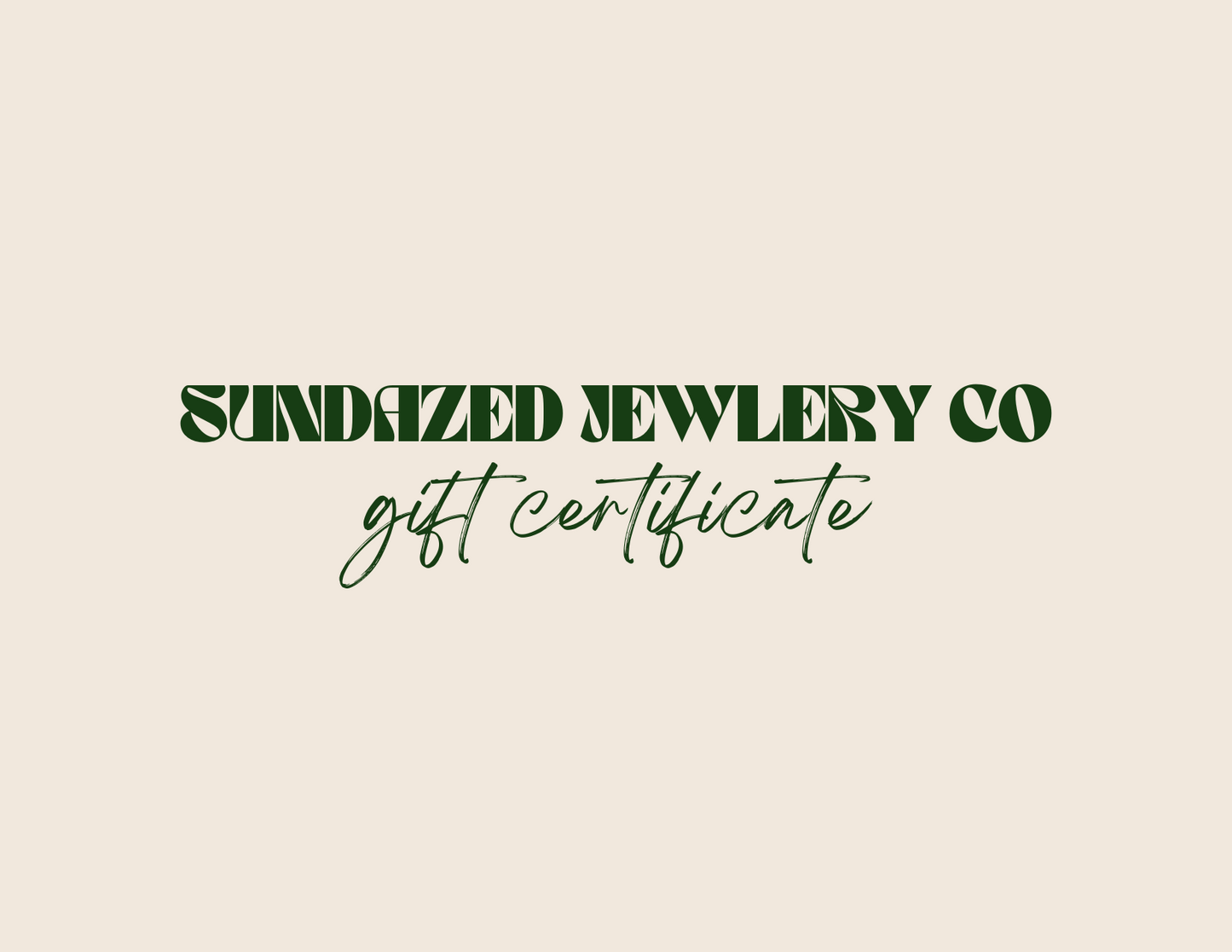 sundazedjewelryco gift card